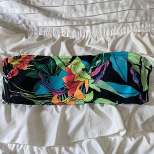 tropical strapless top